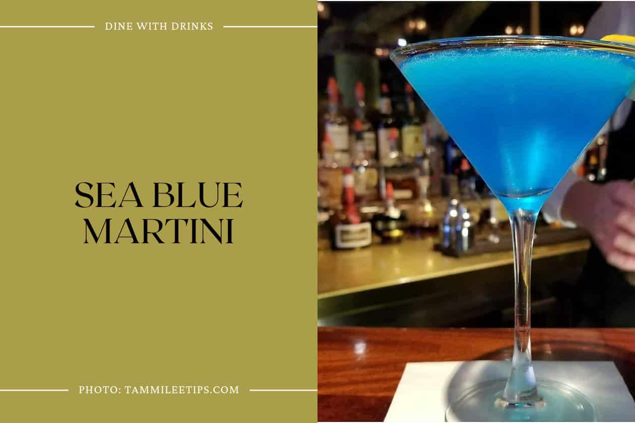 Sea Blue Martini