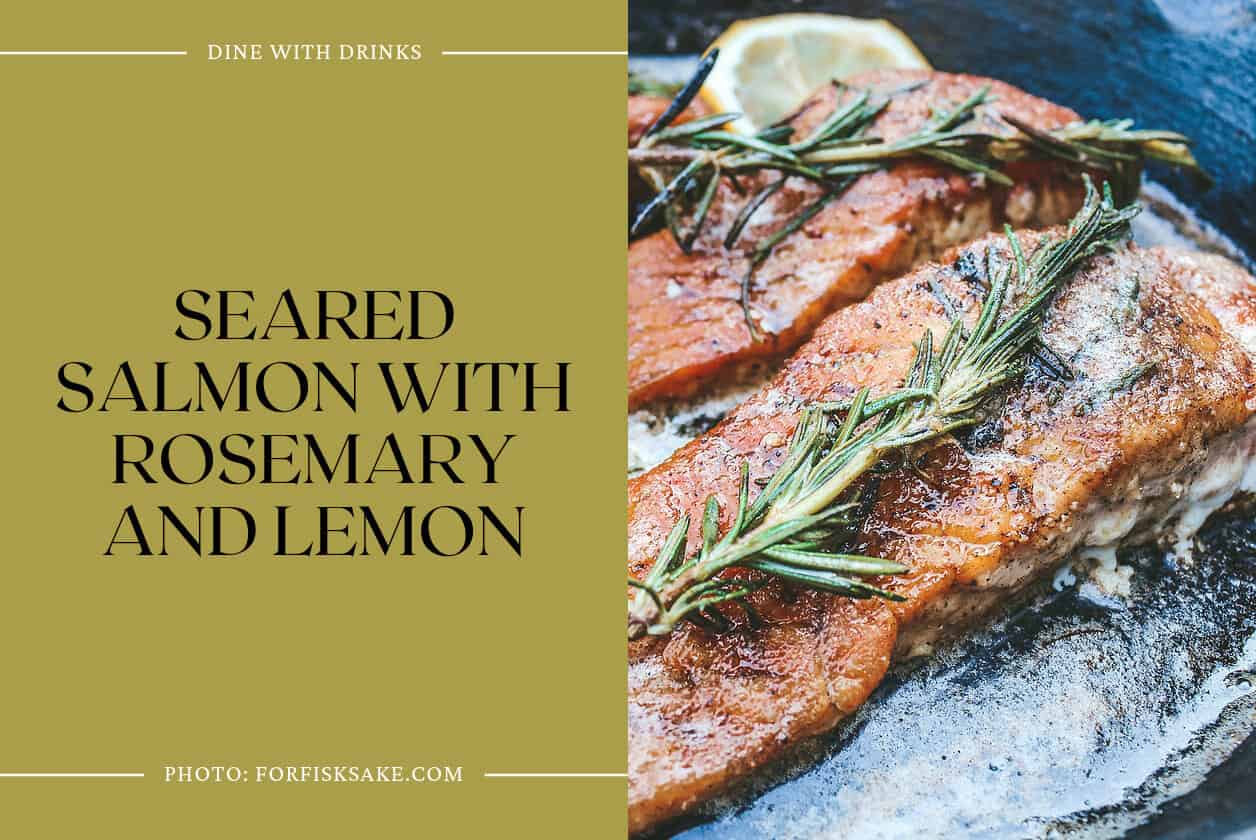 Seared Salmon With Rosemary And Lemon
