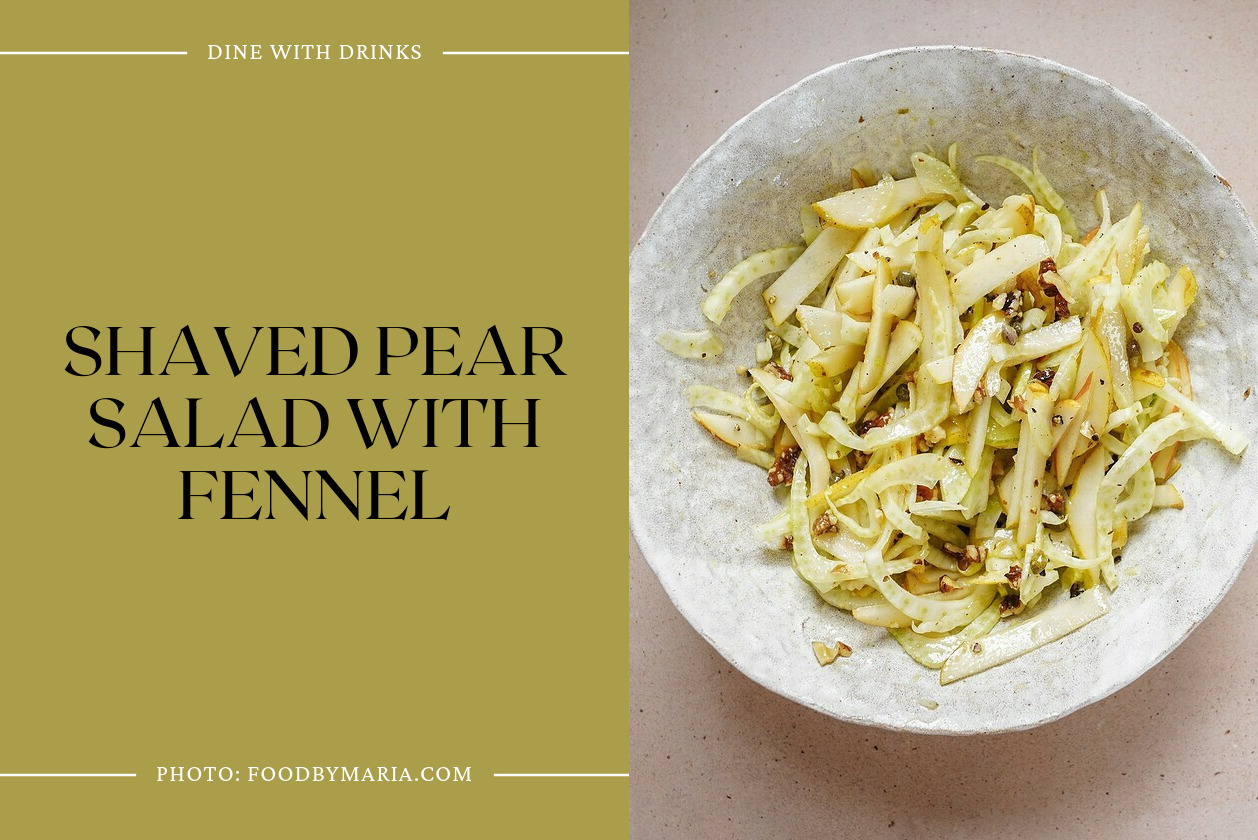 Shaved Pear Salad With Fennel