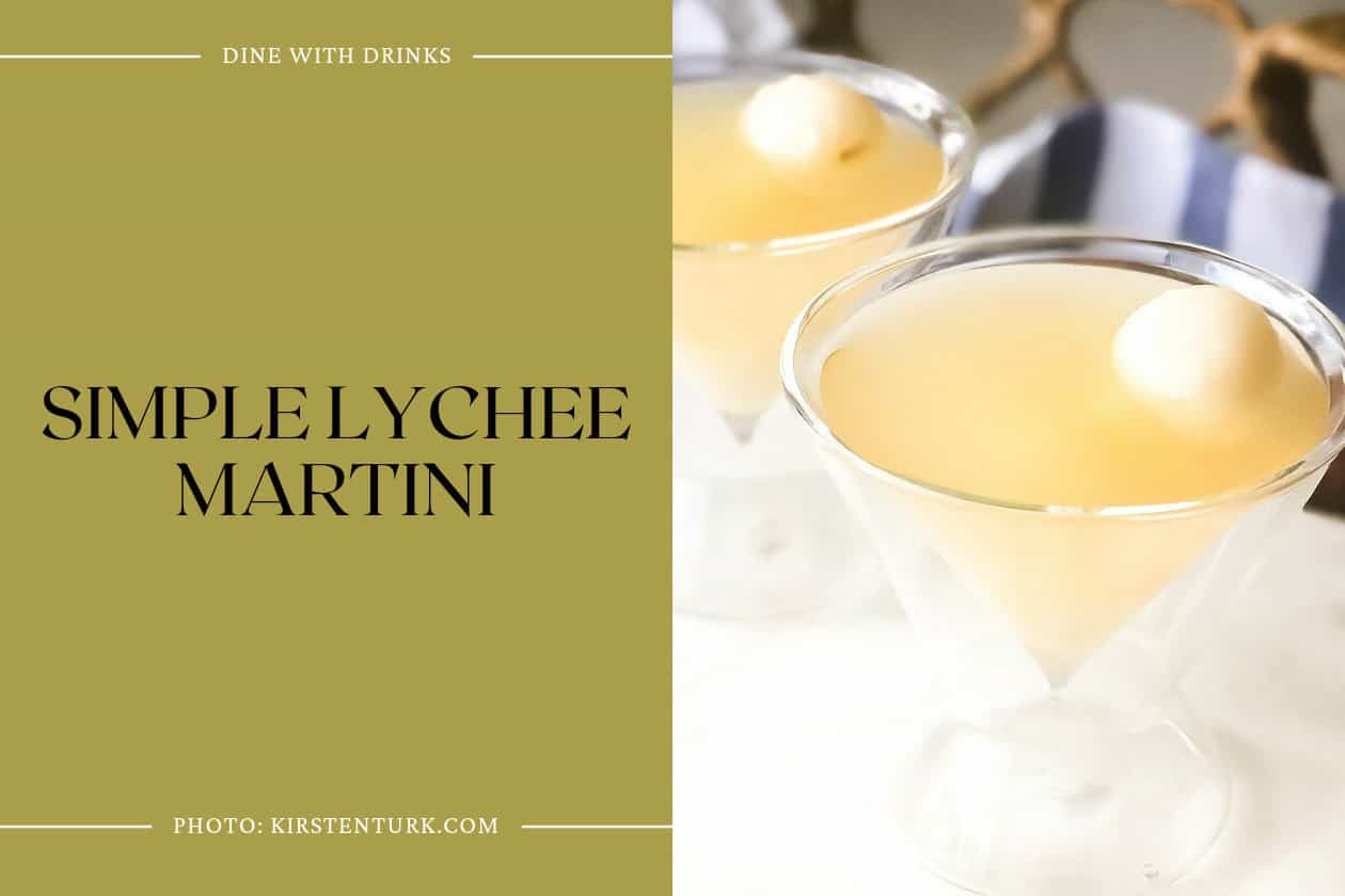 Simple Lychee Martini