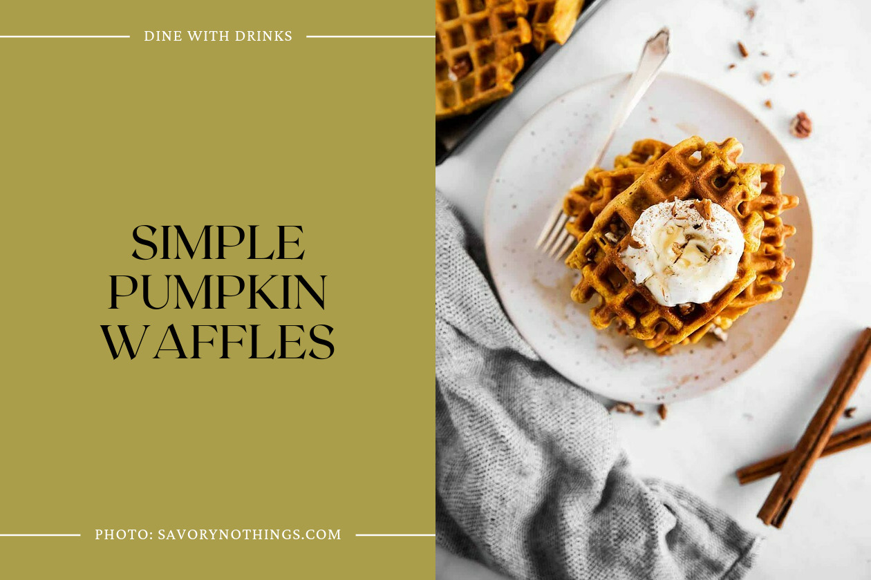 Simple Pumpkin Waffles