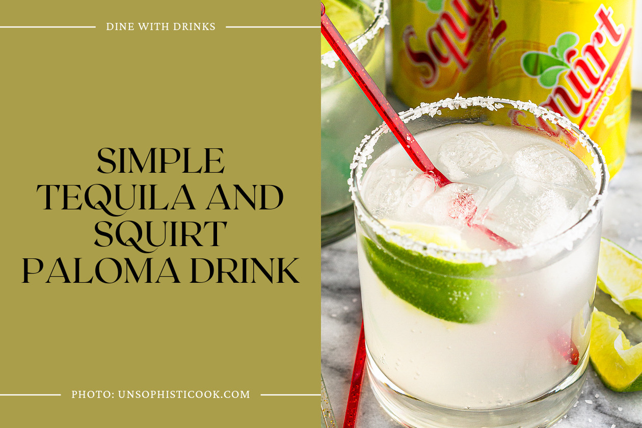 Simple Tequila And Squirt Paloma Drink