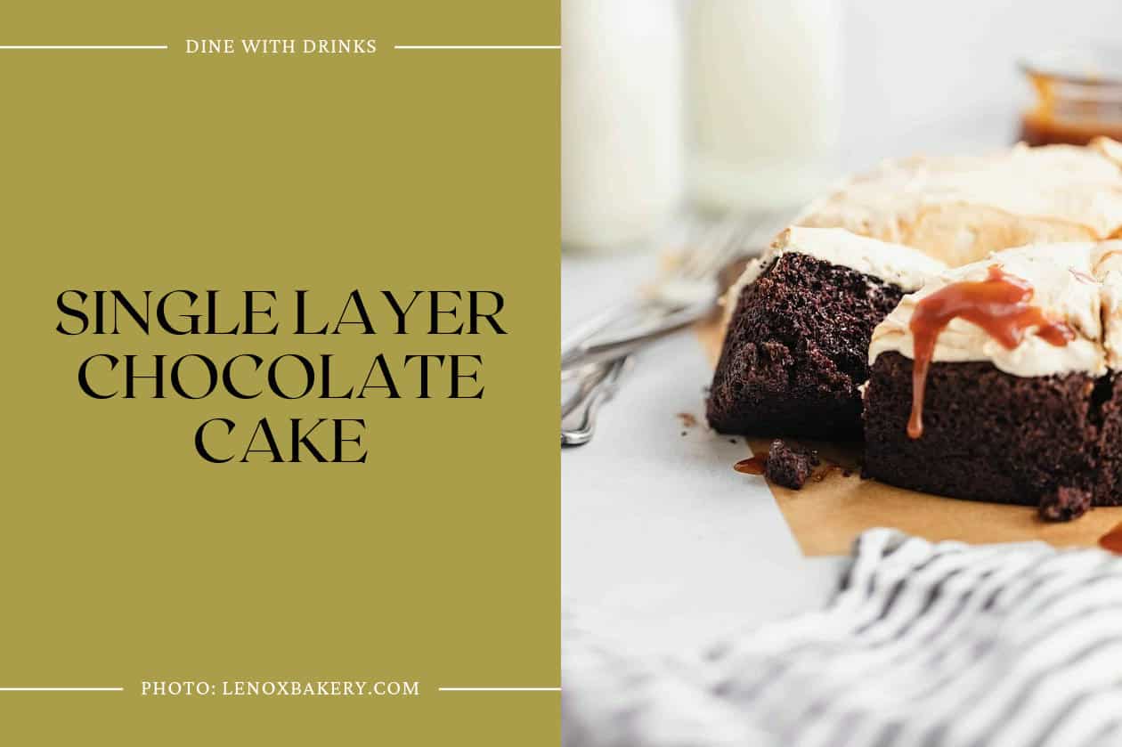 Single Layer Chocolate Cake