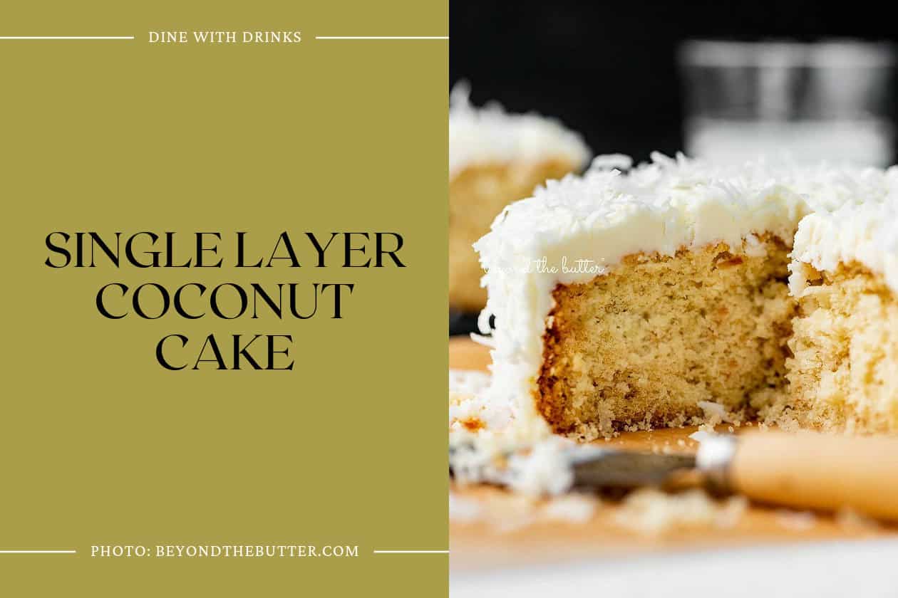 Single Layer Coconut Cake