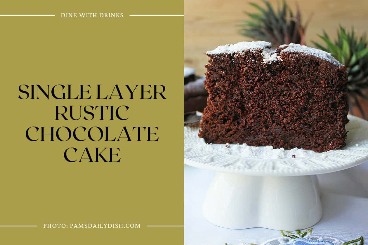 Single Layer Rustic Chocolate Cake