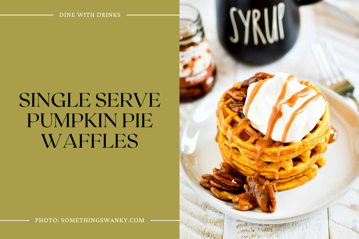 Single Serve Pumpkin Pie Waffles