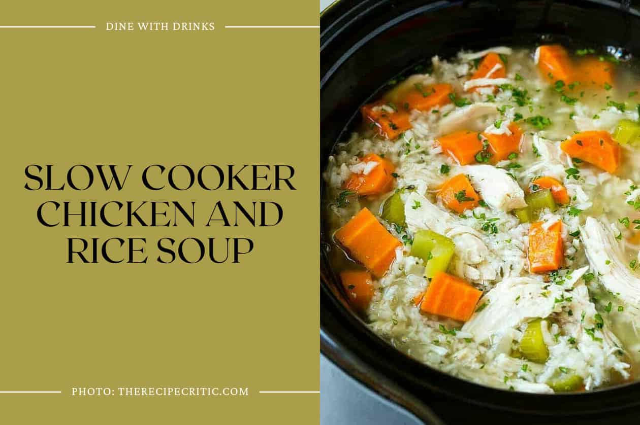 Slow Cooker Chicken And Rice Soup