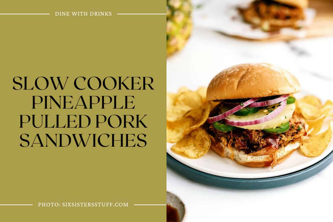 Slow Cooker Pineapple Pulled Pork Sandwiches