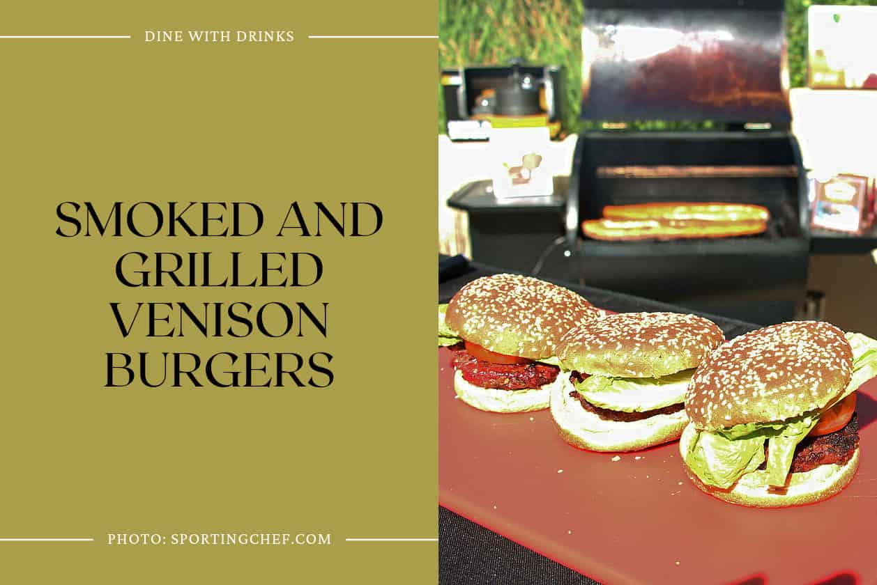 Smoked And Grilled Venison Burgers