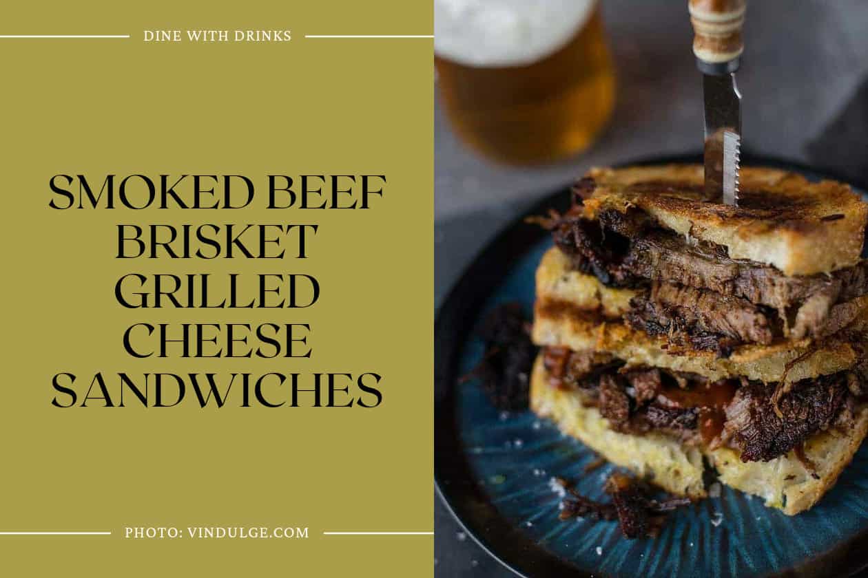 Smoked Beef Brisket Grilled Cheese Sandwiches