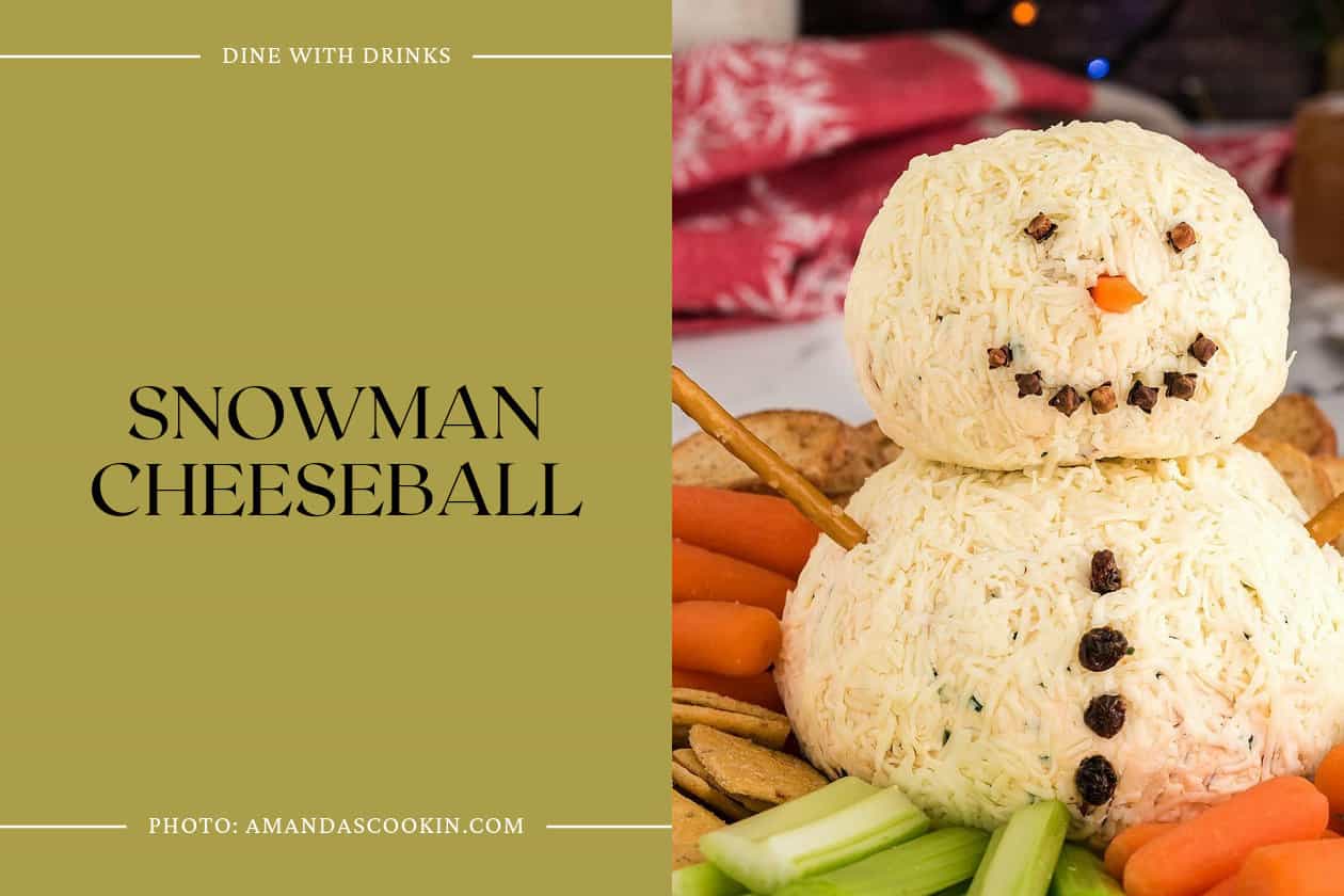 Snowman Cheeseball