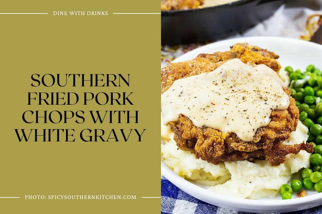 Southern Fried Pork Chops With White Gravy
