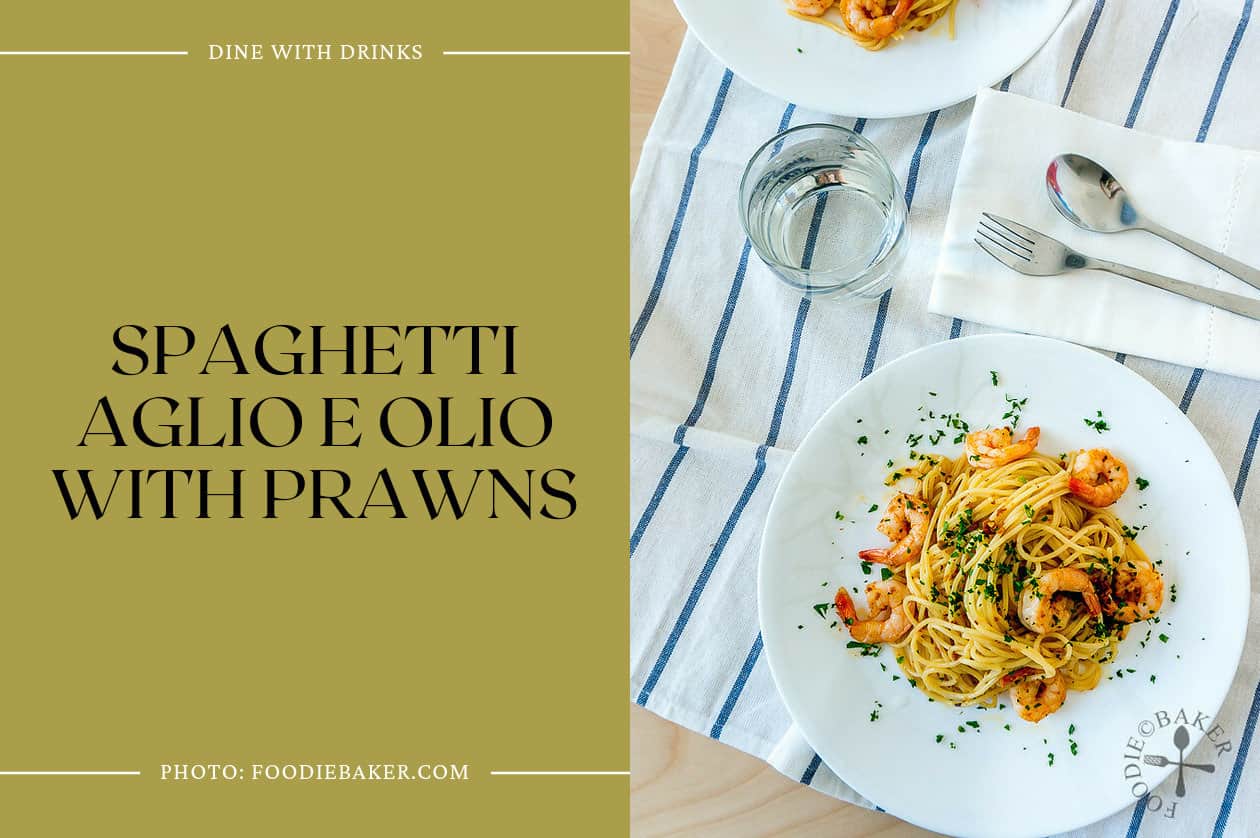 Spaghetti Aglio E Olio With Prawns