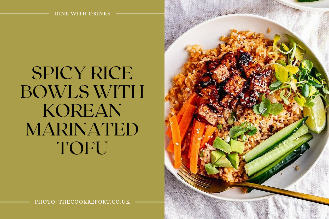 Spicy Rice Bowls With Korean Marinated Tofu