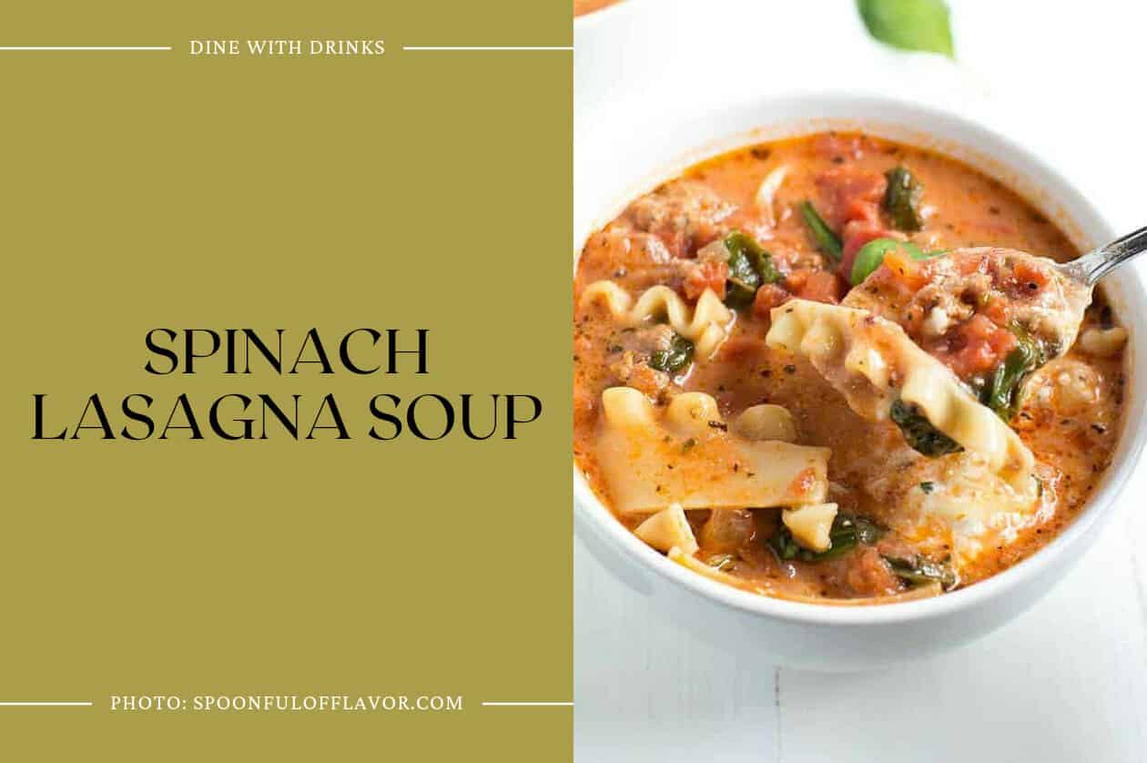 Spinach Lasagna Soup