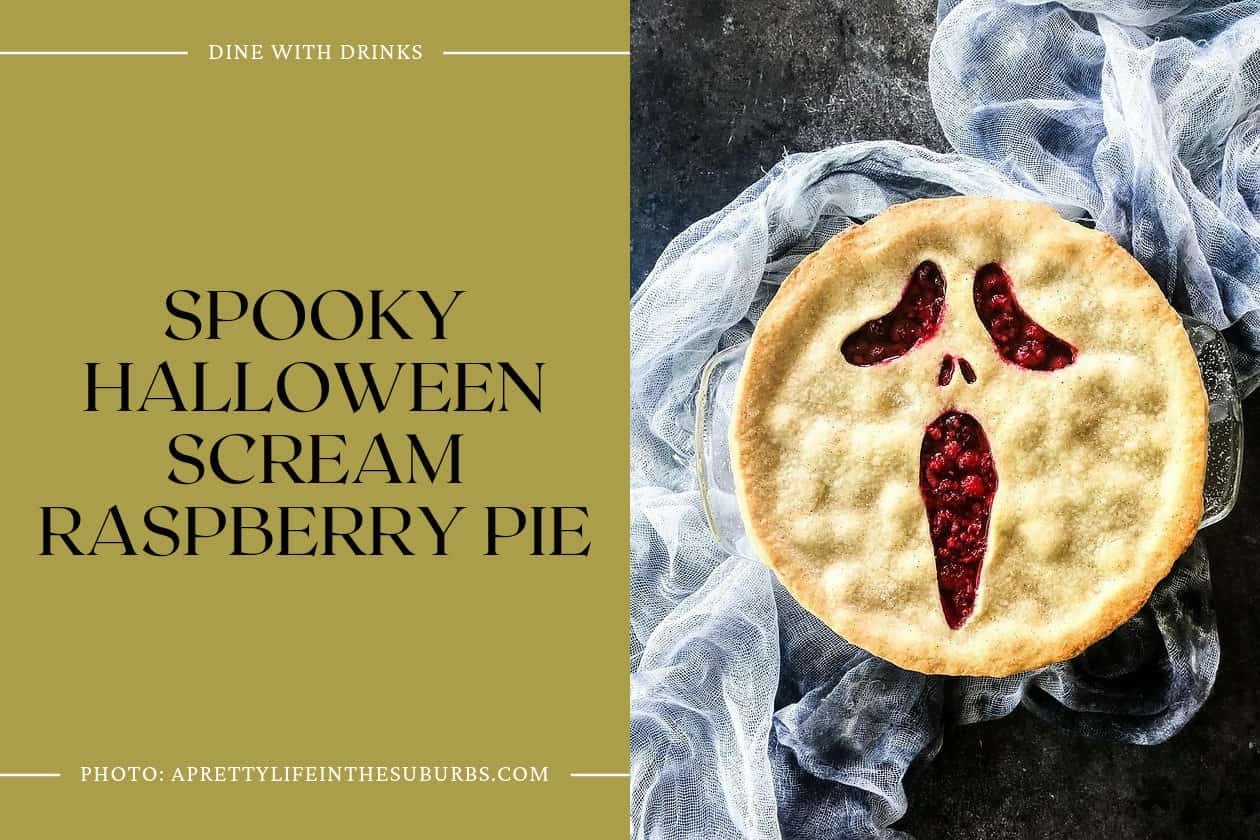 Spooky Halloween Scream Raspberry Pie