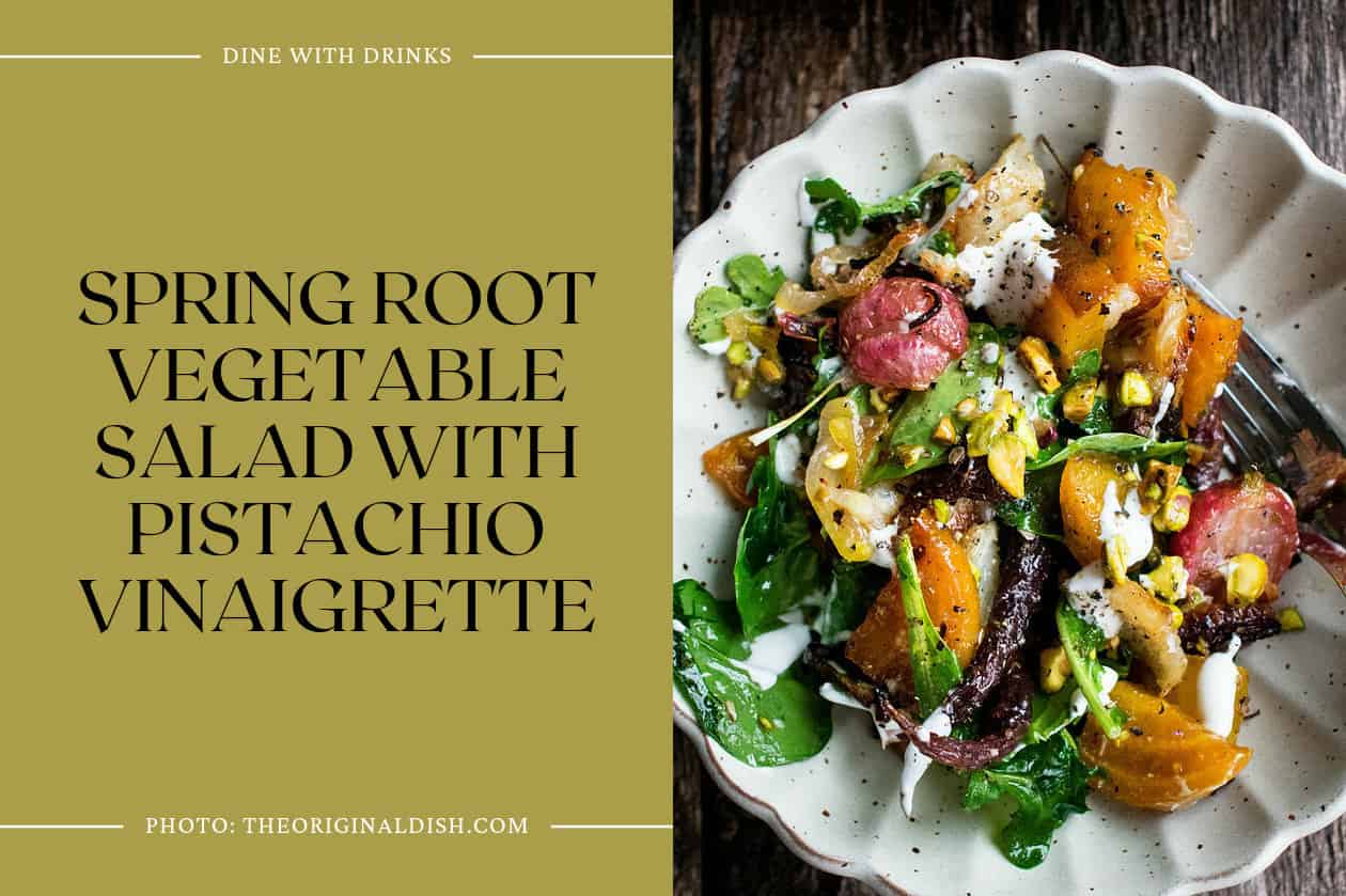 Spring Root Vegetable Salad With Pistachio Vinaigrette