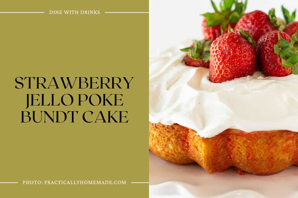 Strawberry Jello Poke Bundt Cake