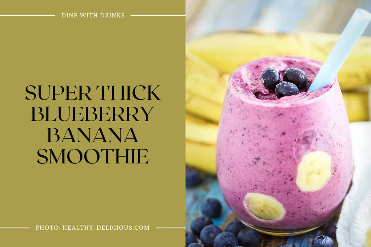 Super Thick Blueberry Banana Smoothie