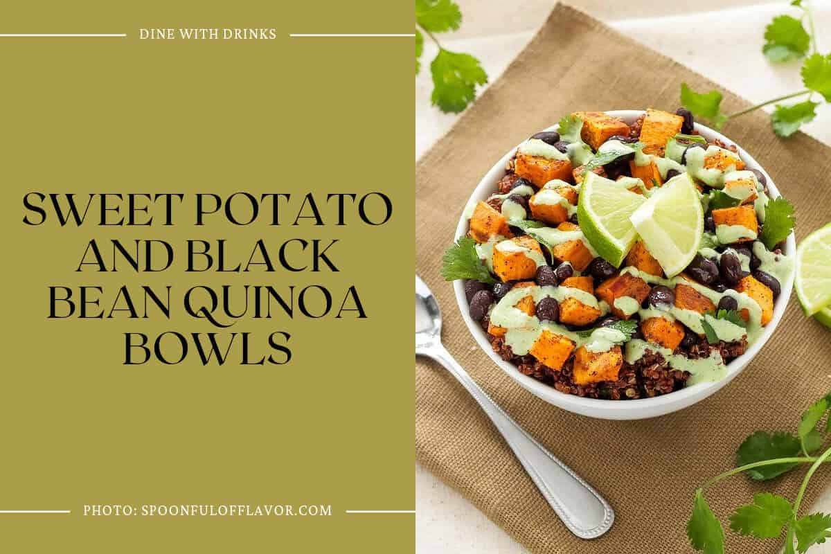 Sweet Potato And Black Bean Quinoa Bowls