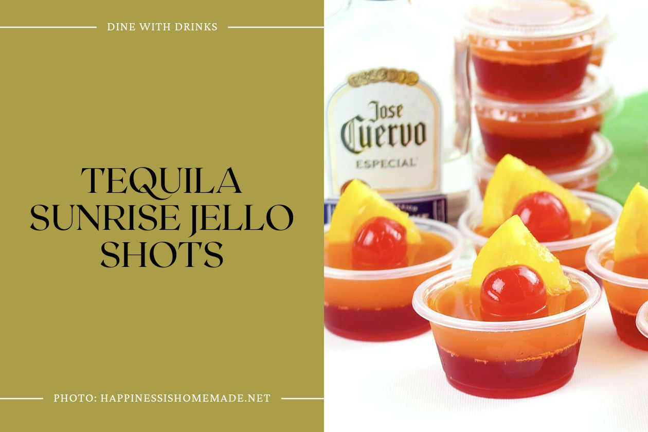Tequila Sunrise Jello Shots