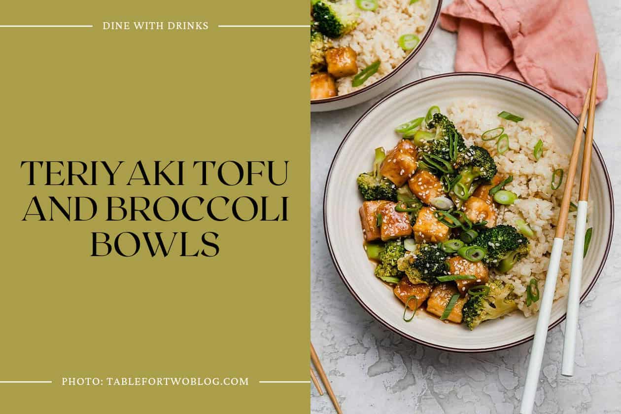 Teriyaki Tofu And Broccoli Bowls