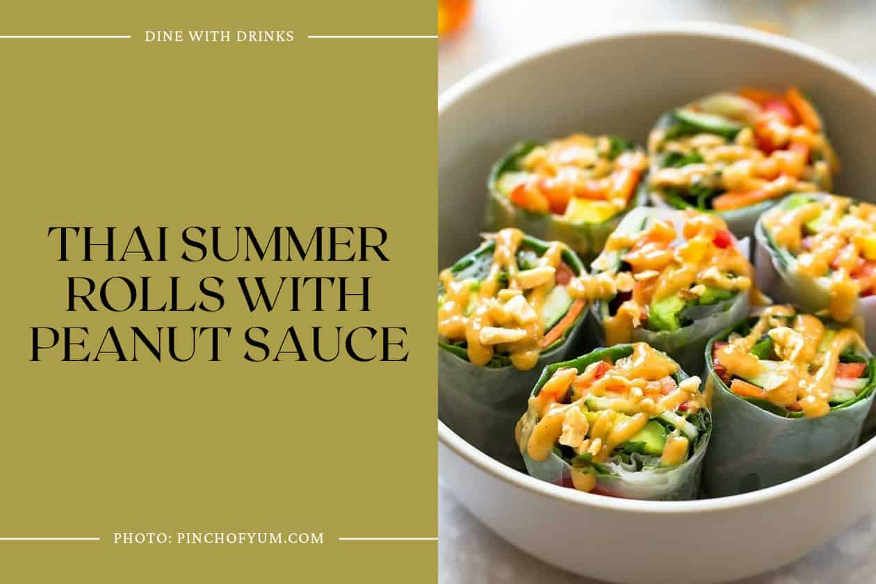 Thai Summer Rolls With Peanut Sauce