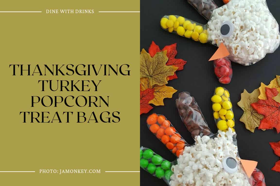 Thanksgiving Turkey Popcorn Treat Bags