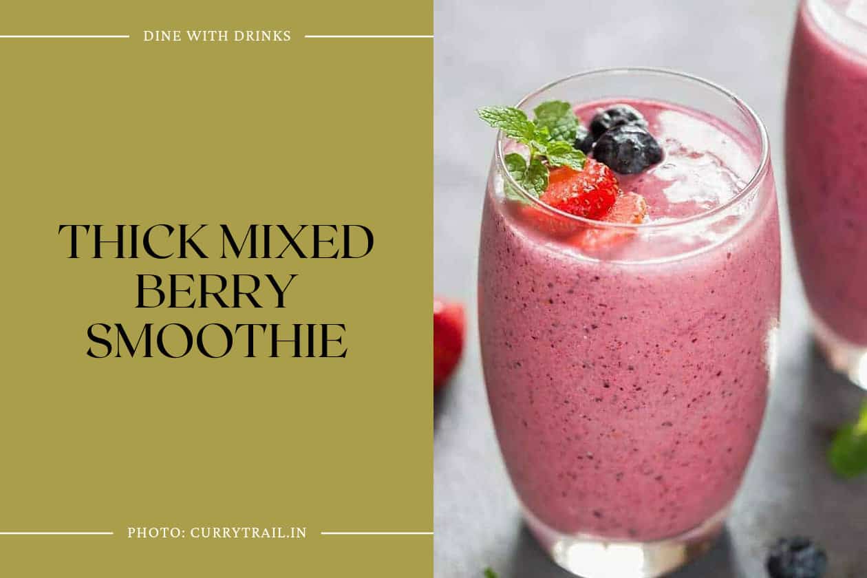 Thick Mixed Berry Smoothie