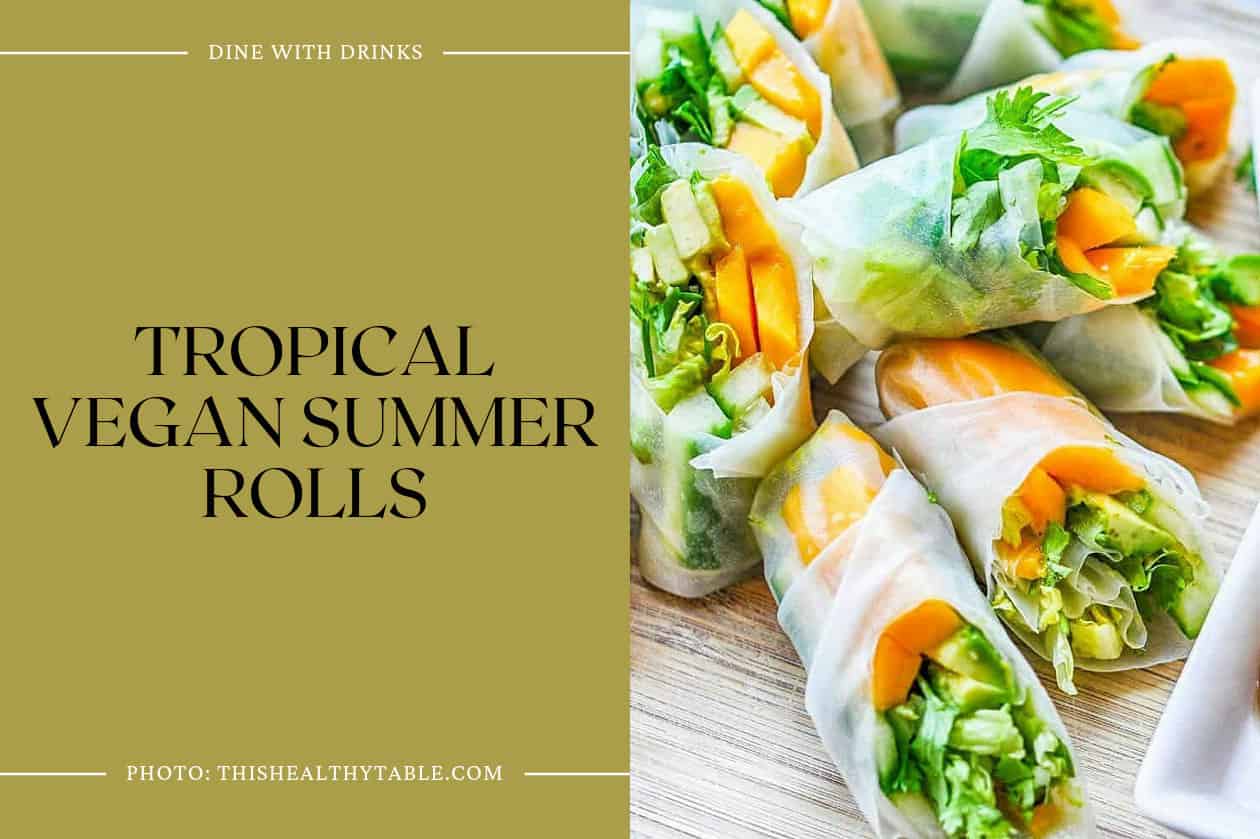 Tropical Vegan Summer Rolls