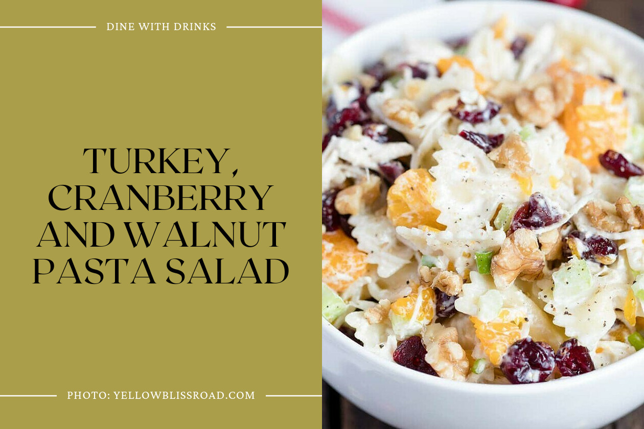 Turkey, Cranberry And Walnut Pasta Salad