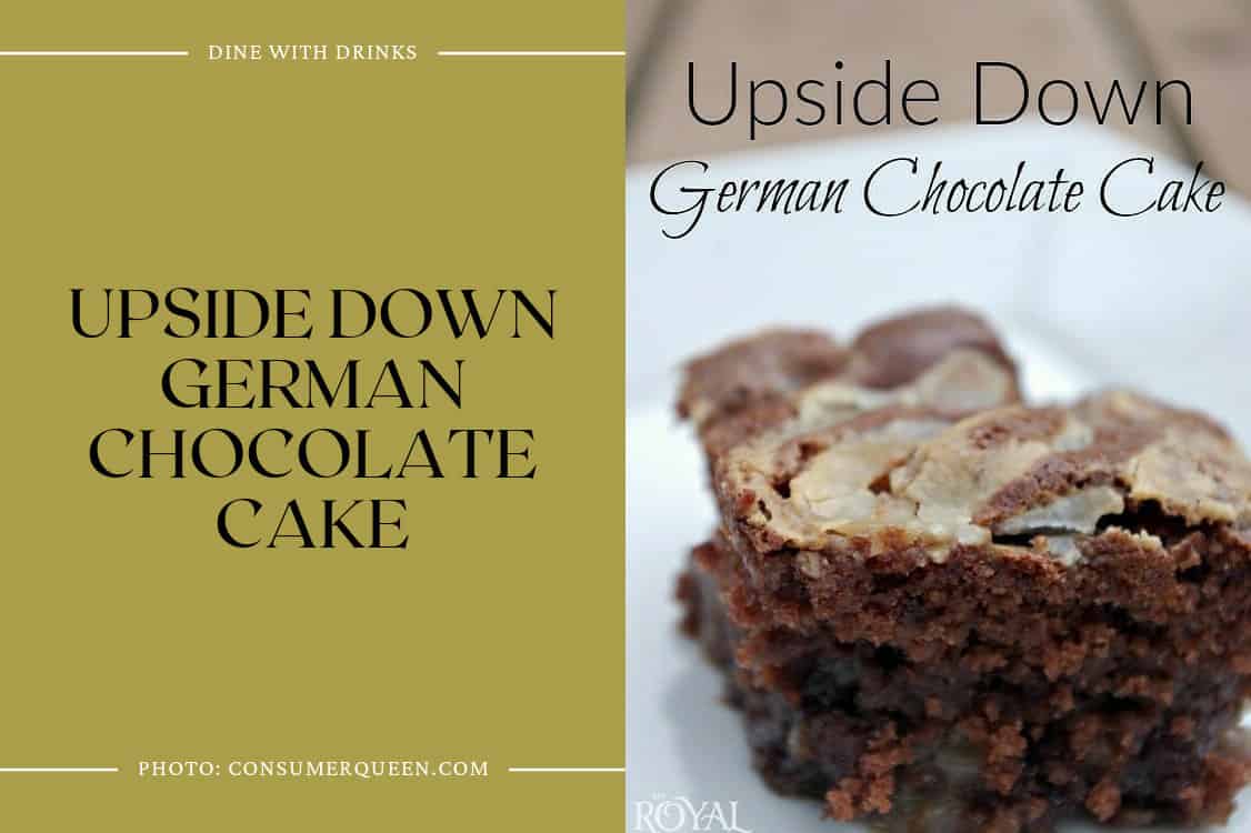 Upside Down German Chocolate Cake
