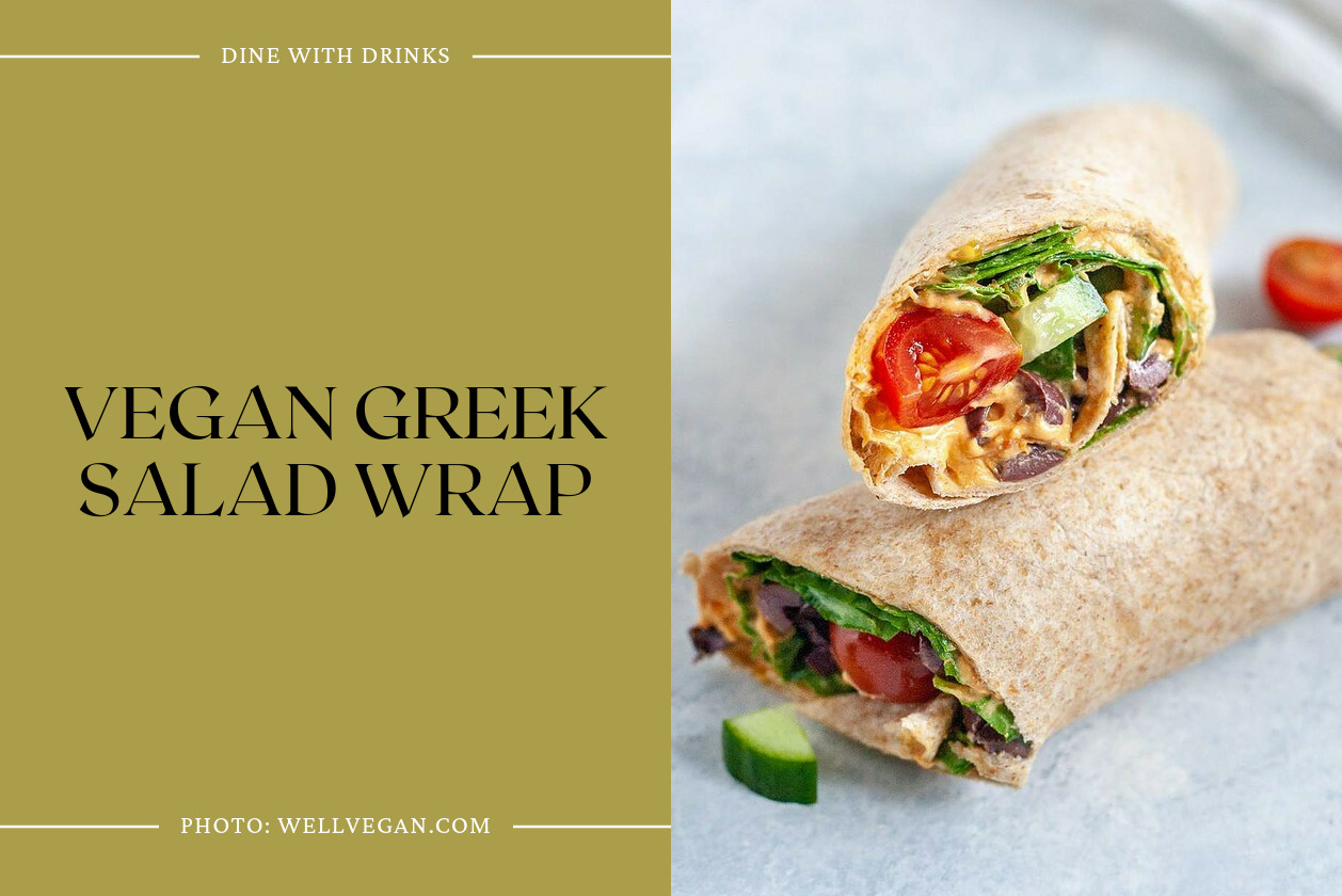 Vegan Greek Salad Wrap