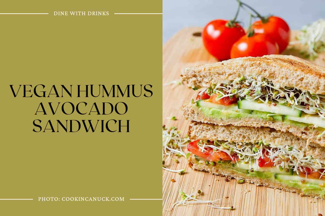 Vegan Hummus Avocado Sandwich