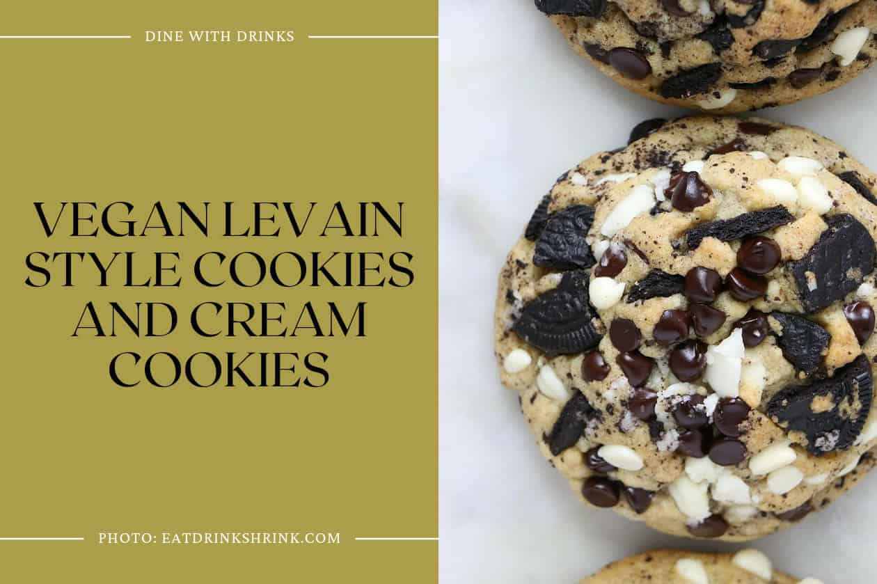 Vegan Levain Style Cookies And Cream Cookies