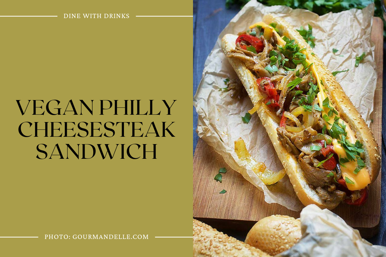 Vegan Philly Cheesesteak Sandwich