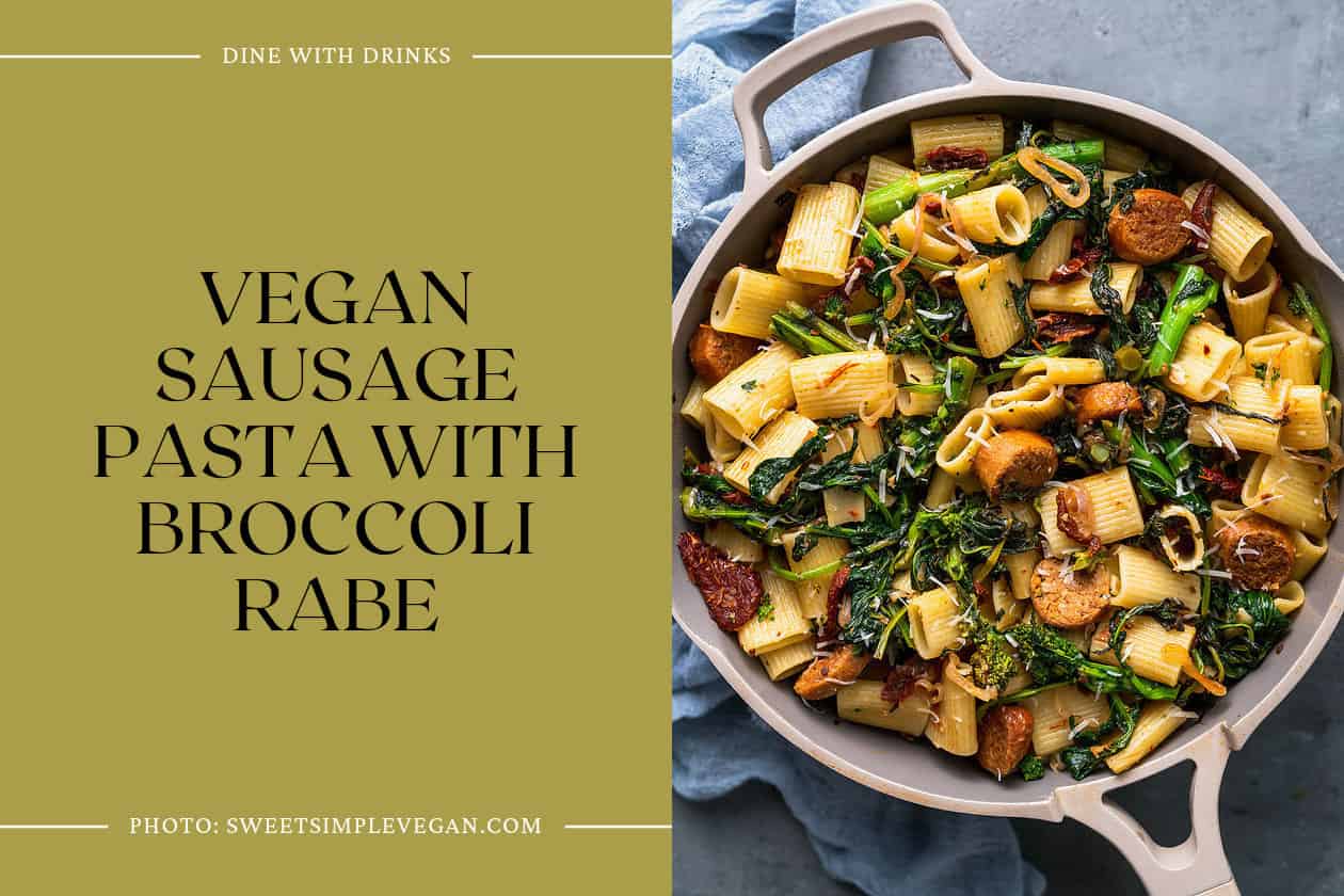 Vegan Sausage Pasta With Broccoli Rabe