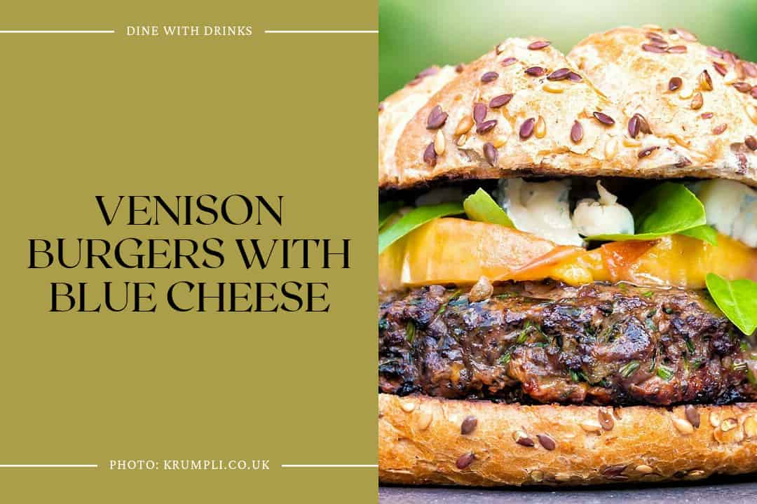 Venison Burgers With Blue Cheese