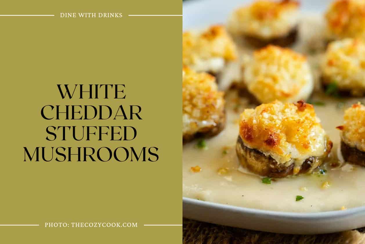 White Cheddar Stuffed Mushrooms