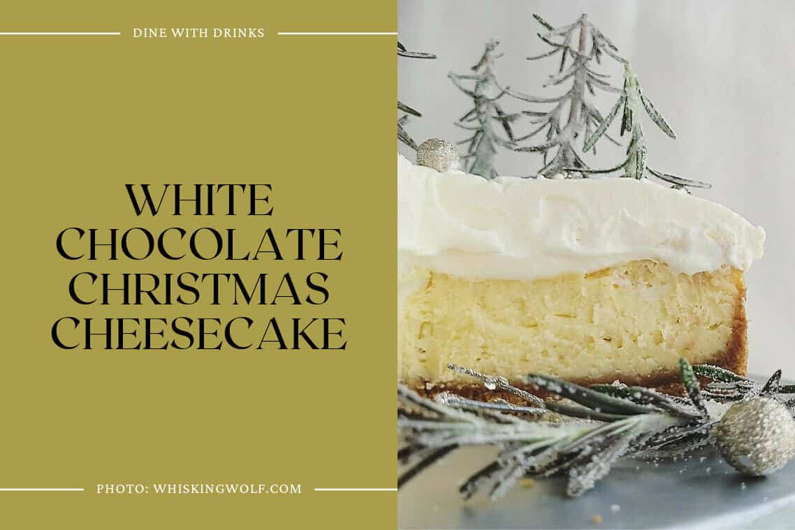 White Chocolate Christmas Cheesecake