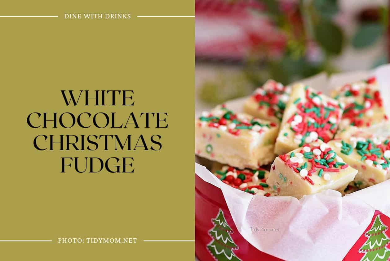 White Chocolate Christmas Fudge