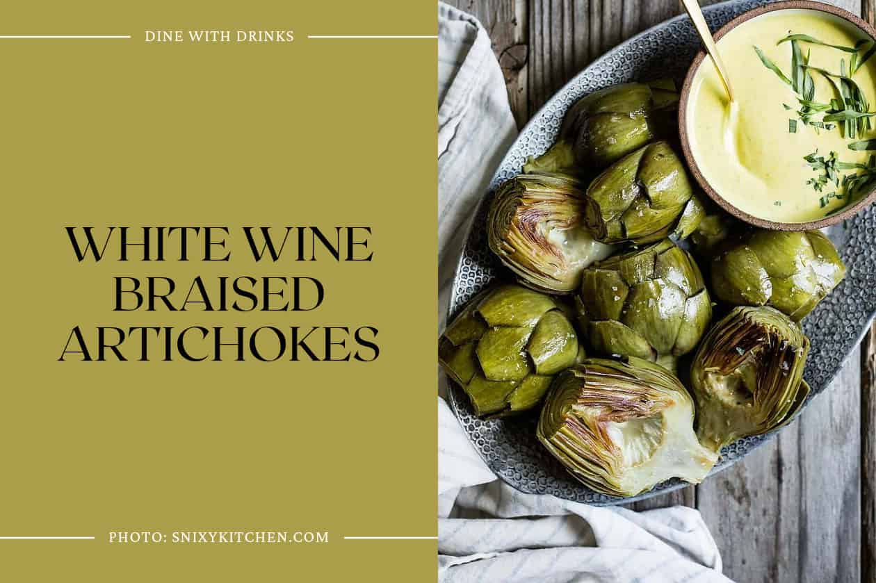 White Wine Braised Artichokes