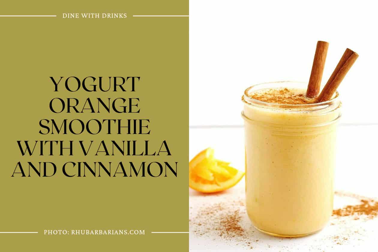 Yogurt Orange Smoothie With Vanilla And Cinnamon