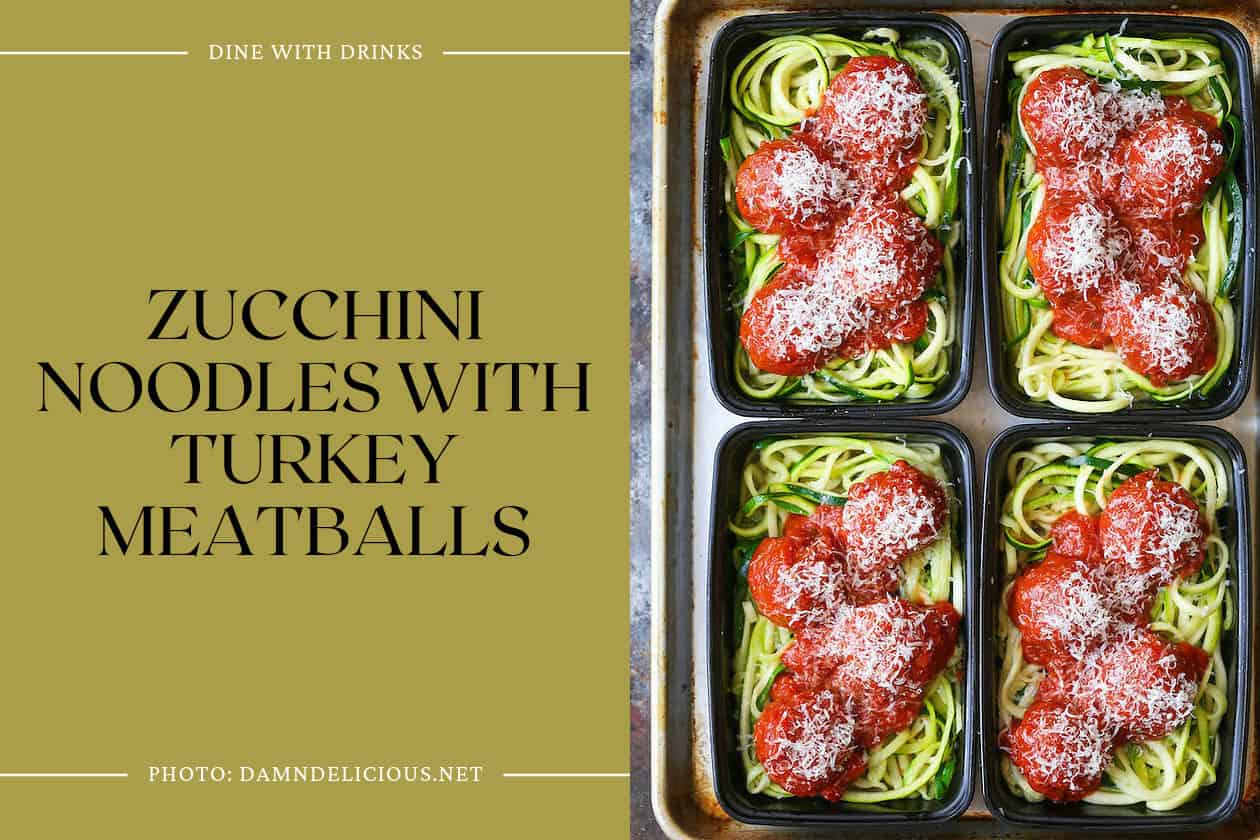 Zucchini Noodles With Turkey Meatballs