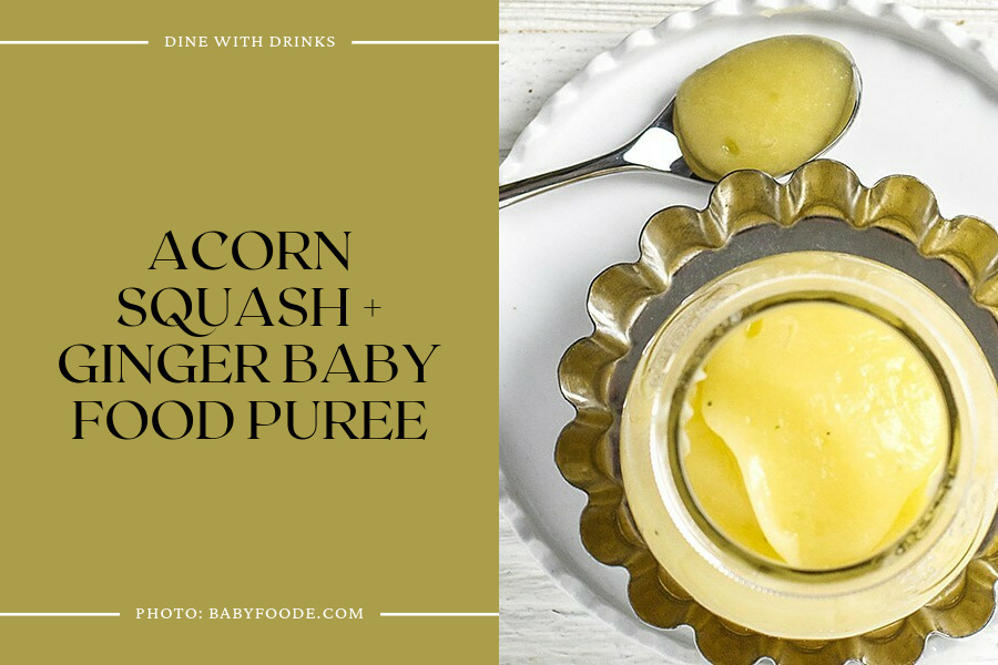 Acorn Squash + Ginger Baby Food Puree