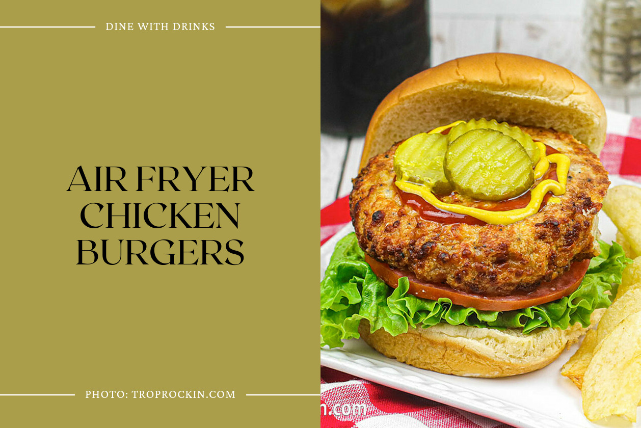 Air Fryer Chicken Burgers