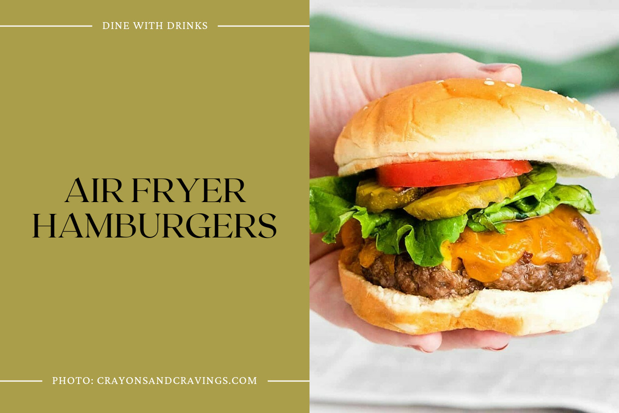 Air Fryer Hamburgers