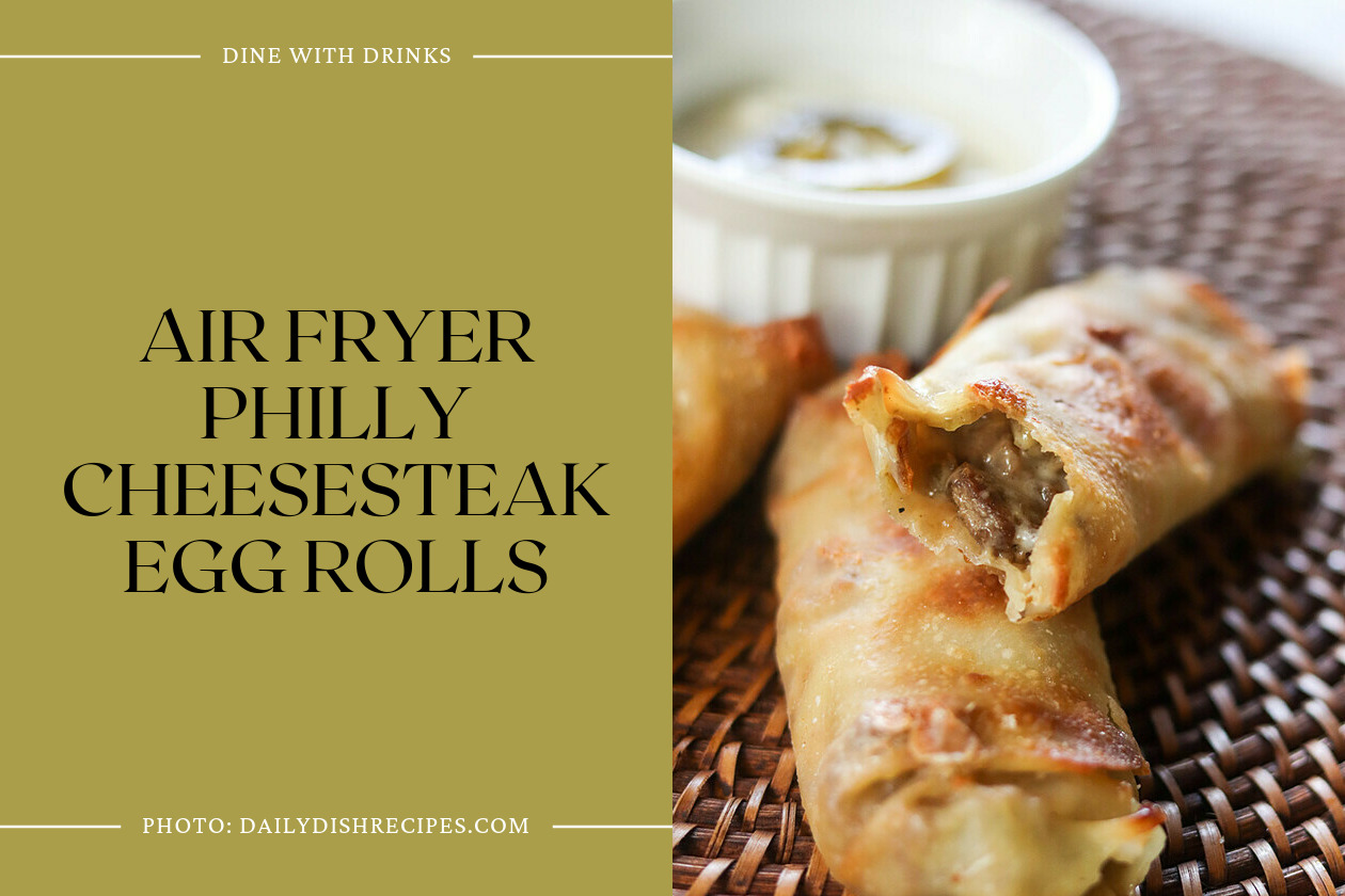 Air Fryer Philly Cheesesteak Egg Rolls