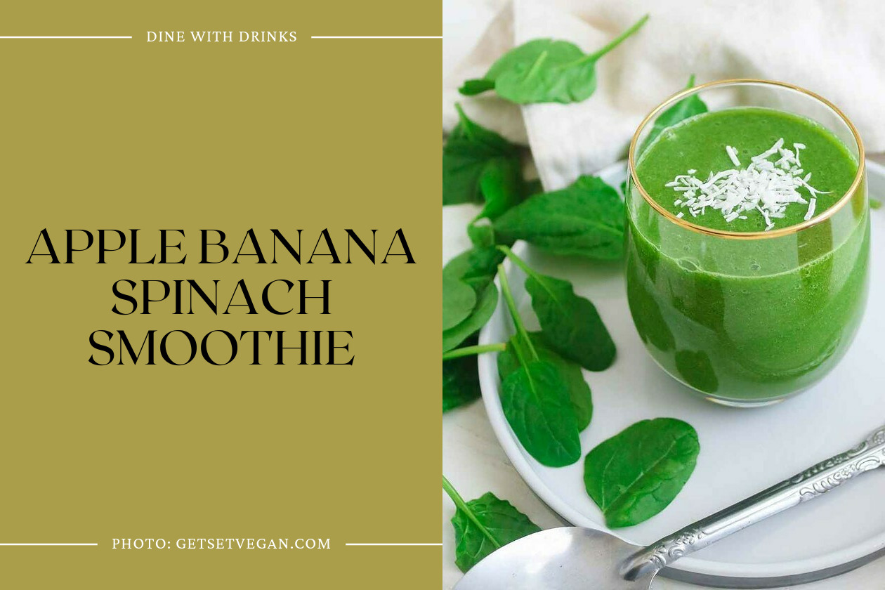 Apple Banana Spinach Smoothie