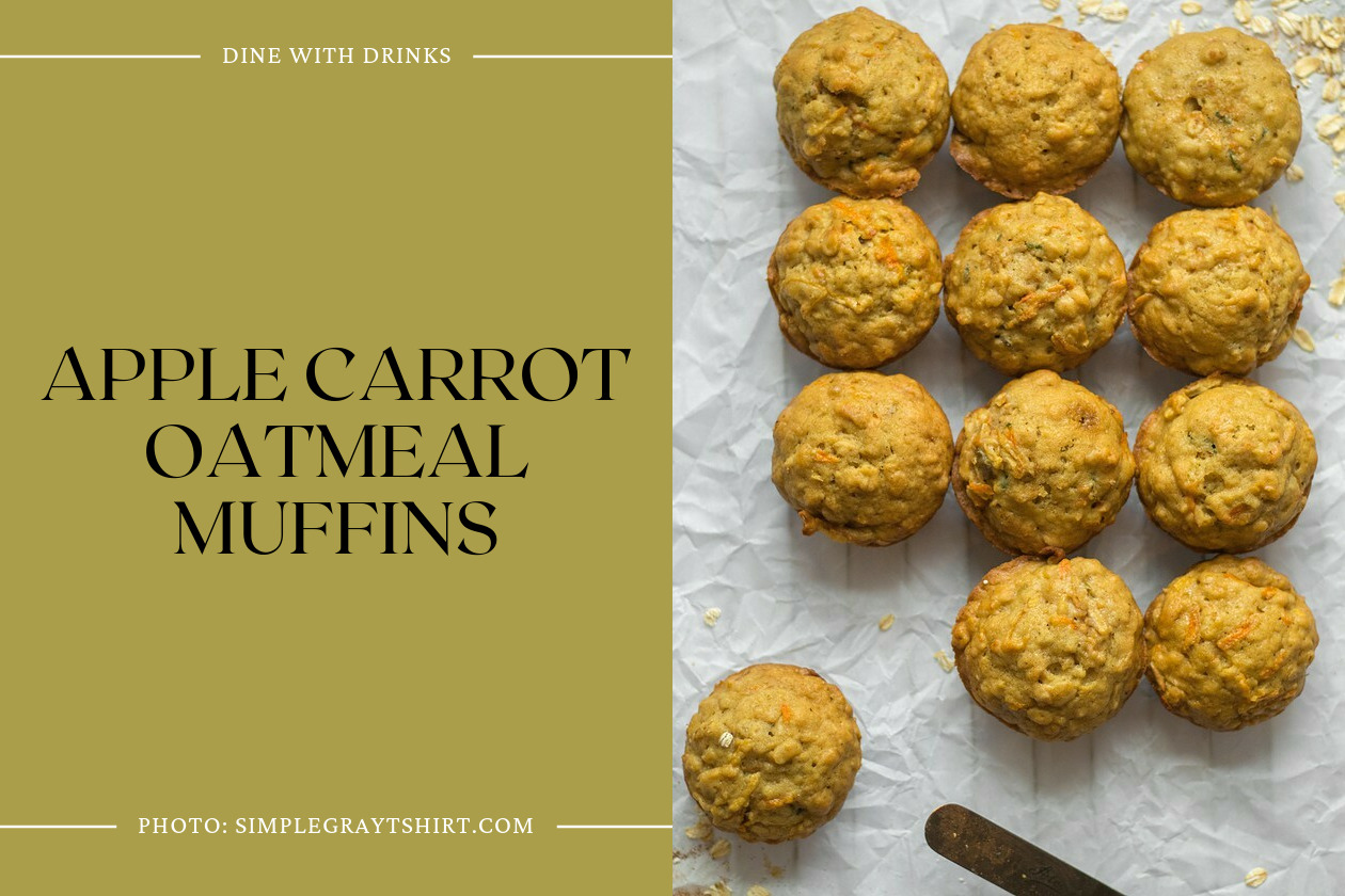 Apple Carrot Oatmeal Muffins